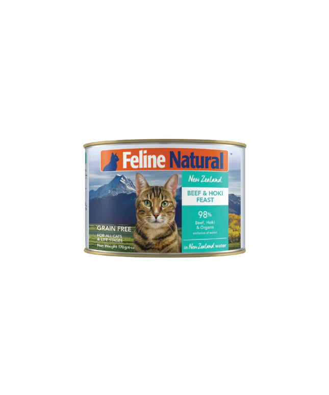 Feline Natural Beef & Hoki Feast Canned Cat Food - 2 Sizes