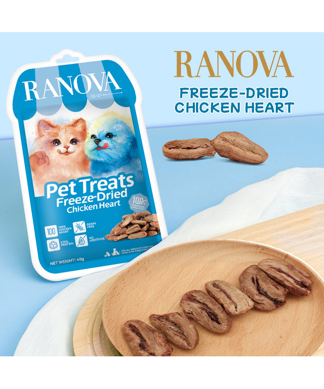 Ranova Pet Treats Freeze-Dried Chicken Heart