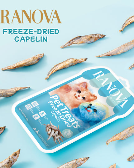 Ranova Pet Treats FREEZE-DRIED Capelin