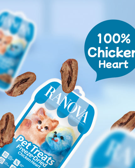 Ranova Pet Treats Freeze-Dried Chicken Heart