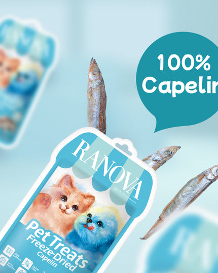 Ranova Pet Treats FREEZE-DRIED Capelin
