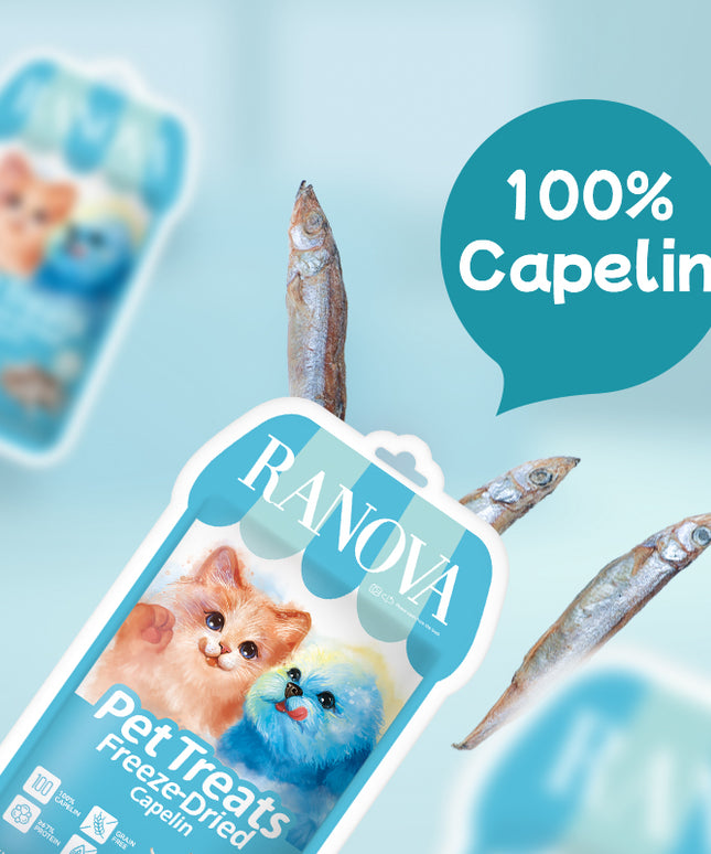 Ranova Pet Treats FREEZE-DRIED Capelin