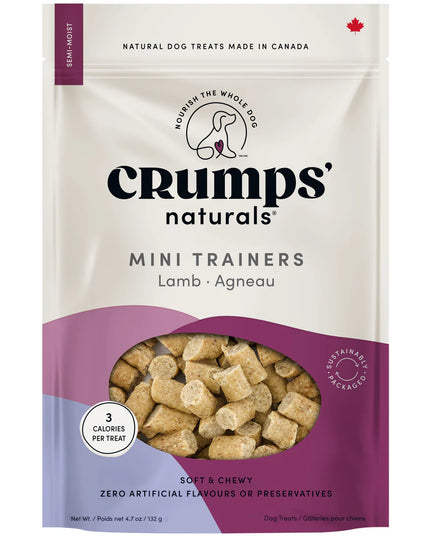 Crumps' Naturals Semi Moist Lamb Mini Trainers Dog Treats - 2 Sizes