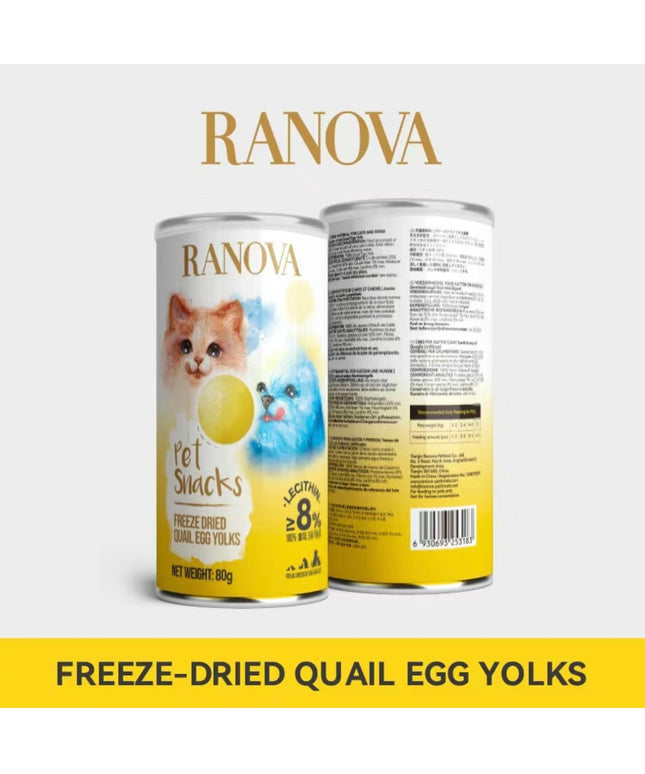 RANOVA Freeze Dried Quail Egg Yolks - 80g