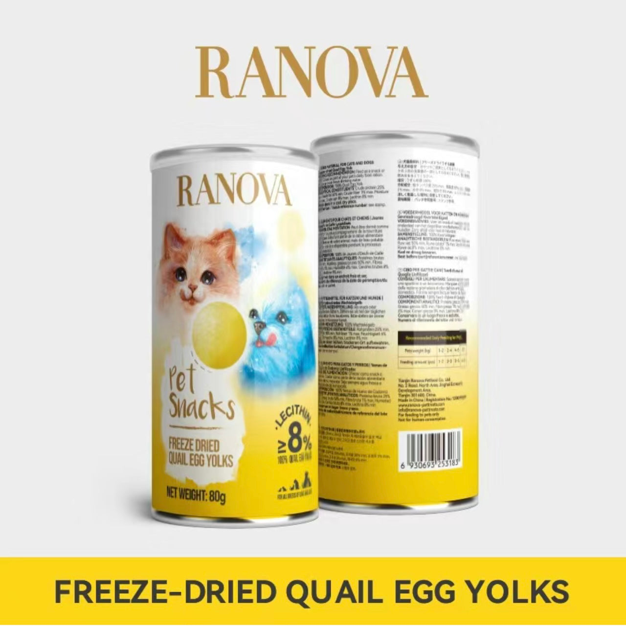 RANOVA Freeze Dried Quail Egg Yolks