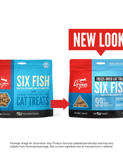 Orijen Six Fish Freeze-dried Cat Treats 35g