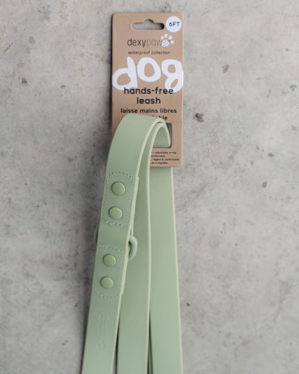dexypaws® Waterproof Hands Free Dog Leash - Sage Green