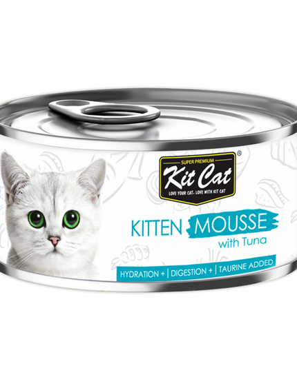 KitCat Kitten Mousse Canned Food for Cat - 80g (2 flavours)