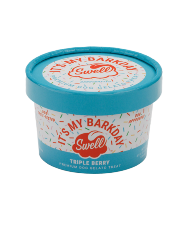Swell It’s My Barkday Triple Berry Gelato Frozen Dog Treat - 4.5oz/127g