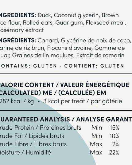 Crumps' Naturals Semi Moist Duck Mini Trainers Dog Trests - 2 Sizes