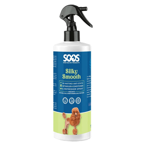 SOOS Silky Smooth 5-in-1 Leave-on Conditioning Spray for Dogs and Cats by Soos Pets 473ml/16oz