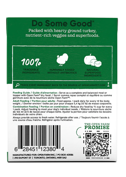 Open Farm Homestead Turkey Rustic Stew Wet Dog Food - 354g/12.5oz