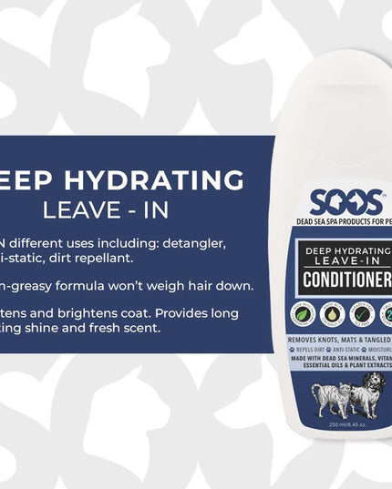 SOOS Natural Dead Sea Deep Hydrating Leave-In Pet Conditioner