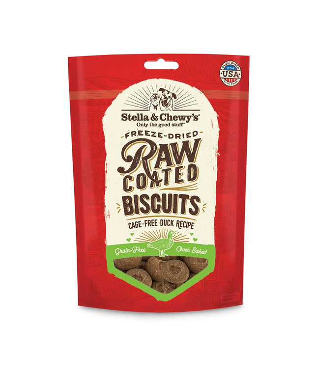 Stella & Chewy's Cage-Free Duck Raw Coated Biscuits 9oz/255g