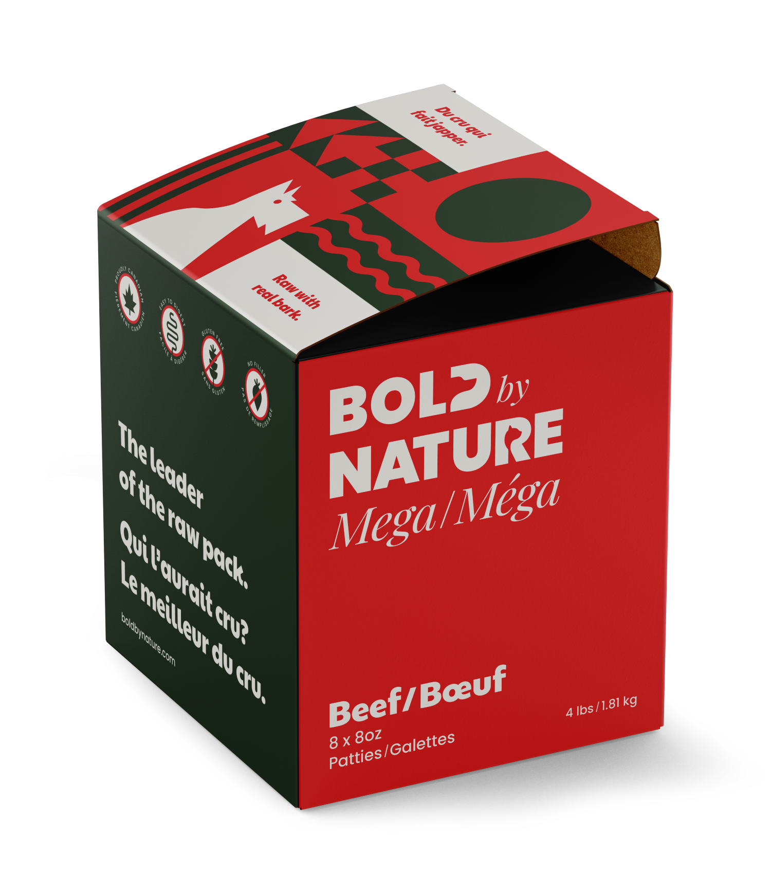 Bold by Nature Mega Beef Frozen Dog Food