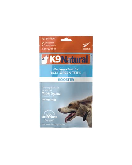 K9 Natural New Zealand Grass-Fed Beef Green Tripe Booster - 2 Sizes