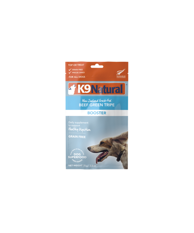K9 Natural New Zealand Grass-Fed Beef Green Tripe Booster - 2 Sizes