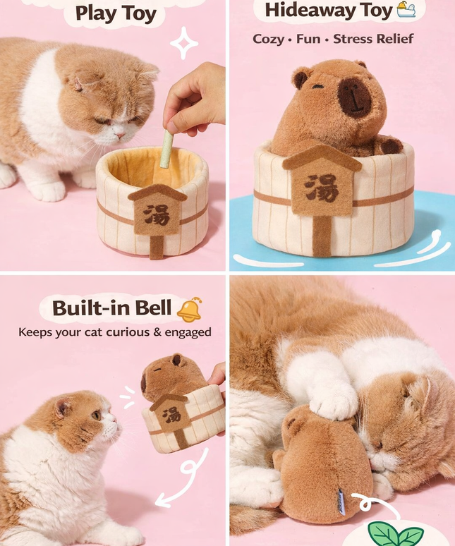 PurLab Capybara Cat Toy