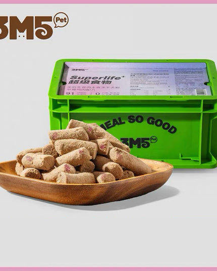 3M5PET Complete Freeze-Dried Dog Food – Strawberry Chicken Recipe - 2 Sizes