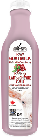 Happy Day Raw Goat Milk Kefir with Cranberry 975ml