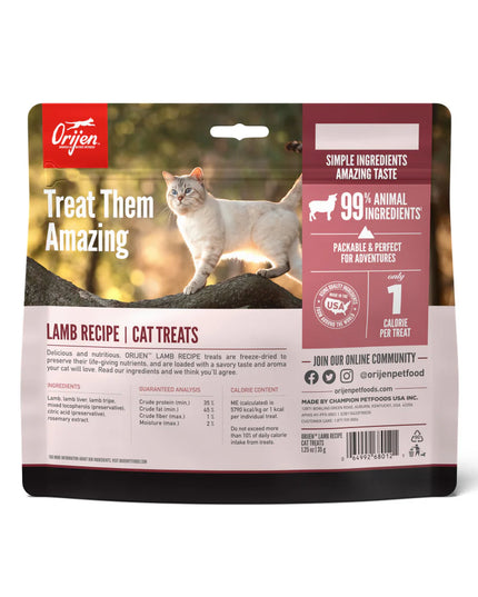 Orijen Grass-Fed Lamb Freeze-Dried Cat Treats 35g