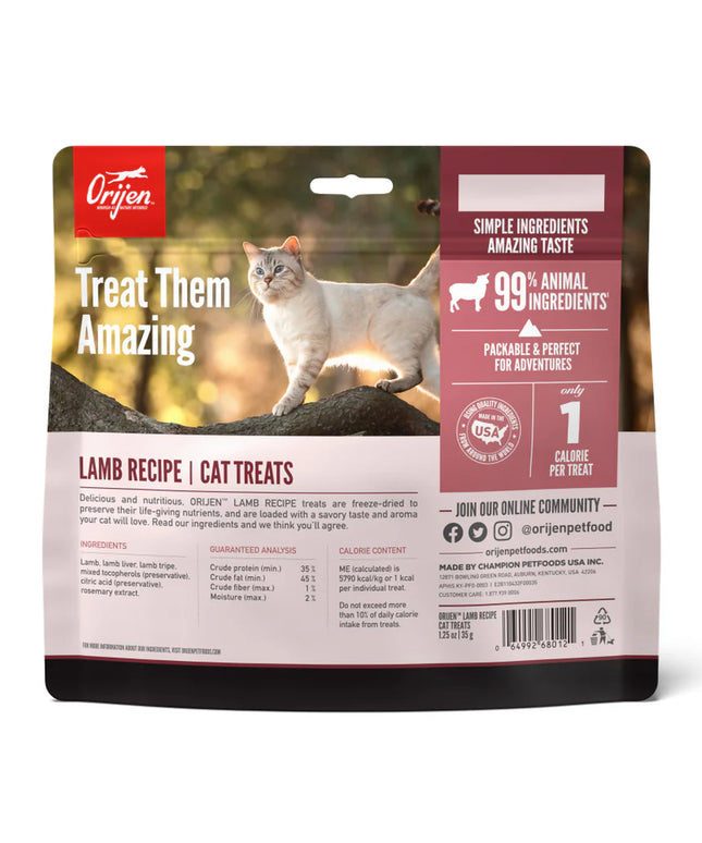 Orijen Grass-Fed Lamb Freeze-Dried Cat Treats 35g