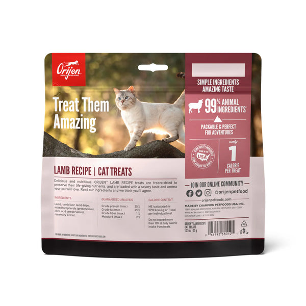 Orijen Grass-Fed Lamb Freeze-Dried Cat Treats 35g