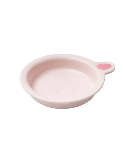 NIAN’GAO Sweet Baby Flat Pet Bowl with Single Handle