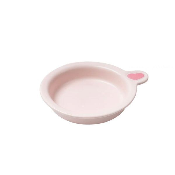 NIAN’GAO Sweet Baby Flat Pet Bowl with Single Handle