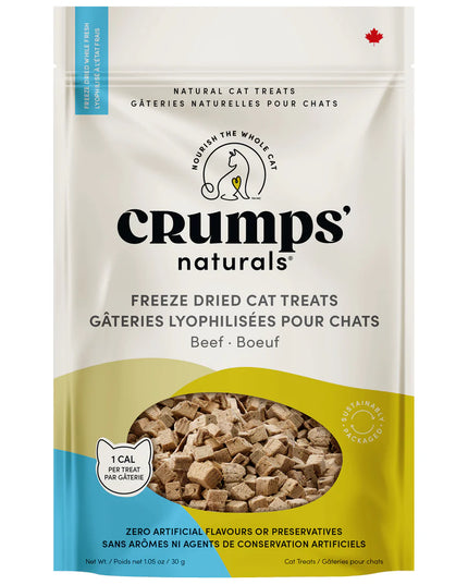 Crumps' Naturals Freeze Dried Cat Treats Beef - 30g/1.05oz