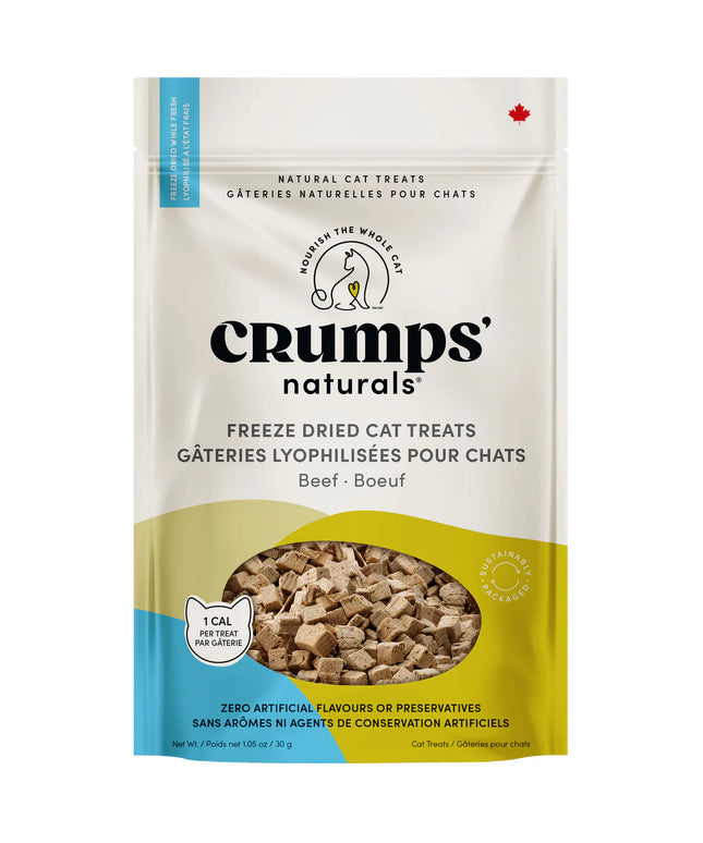 Crumps' Naturals Freeze Dried Cat Treats Beef - 30g/1.05oz