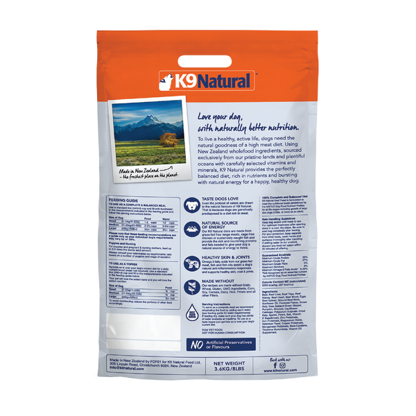 K9 Natural Beef Feast Freeze-Dried Dog Food