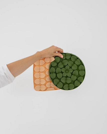 dexypaws® “Hide + Seek” Army Green Circle Enrichment Snuffle Mat