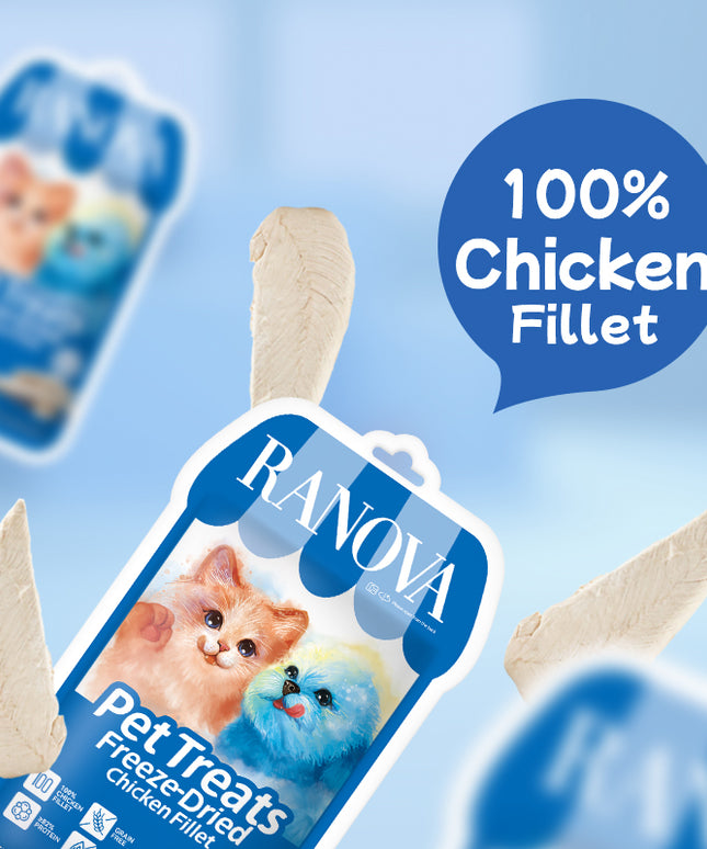 Ranova Pet Treats FREEZE-DRIED Chicken Fillet