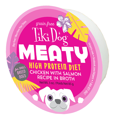 Tiki Dog™ MEATY Chicken with Salmon Recipe in Broth