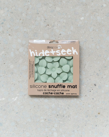 dexypaws® “Hide + Seek” Sage Green Circle Enrichment Snuffle Mat