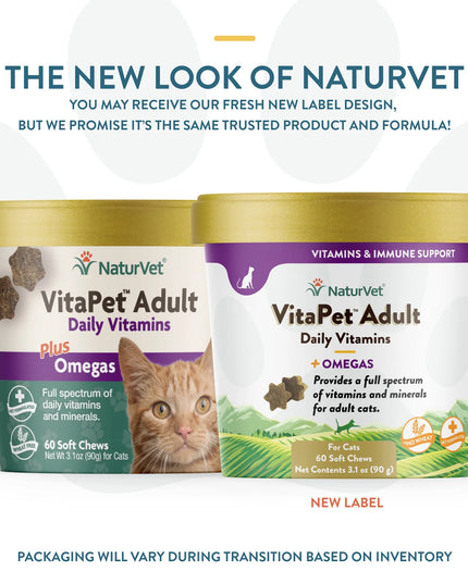 NautrVet Vitapet™ Adult Daily Vitamins Cat Soft Chews - 60ct