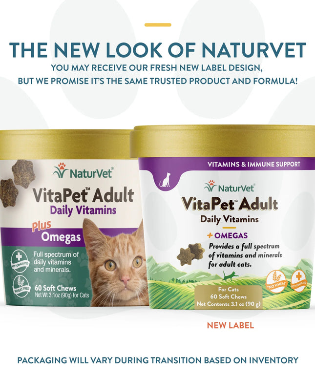NautrVet Vitapet™ Adult Daily Vitamins Cat Soft Chews - 60ct