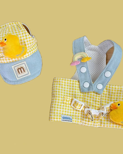 Cute Duck Harness with Sunhat (Leash Include)
