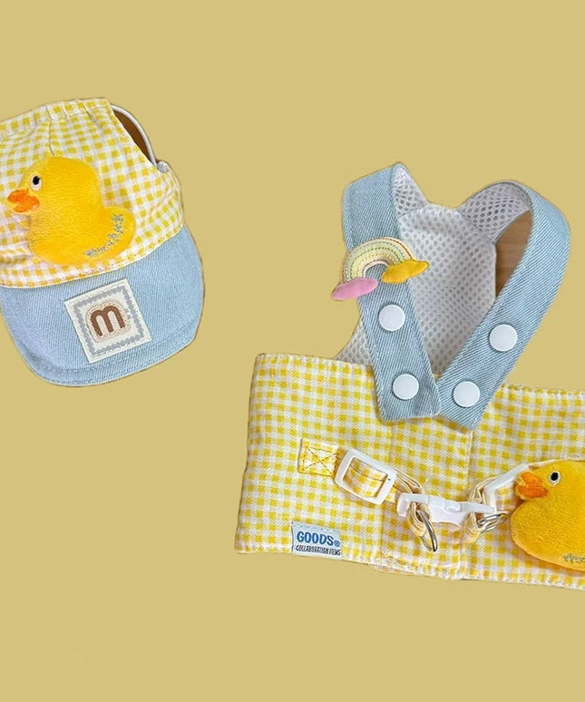 Cute Duck Harness with Sunhat (Leash Include)