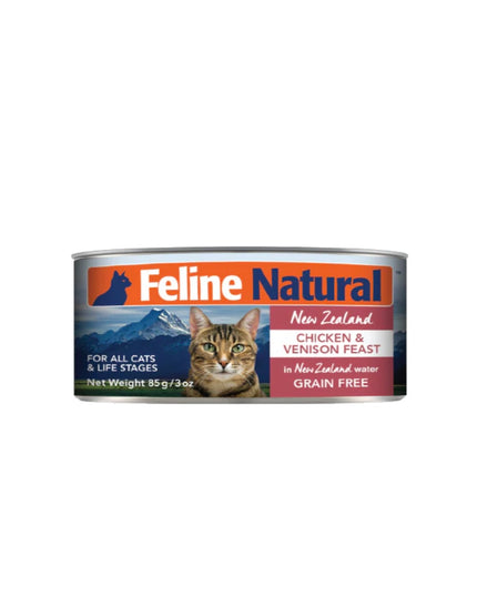 Feline Natural Chicken & Venison Feast Canned Cat Food - 2 Sizes