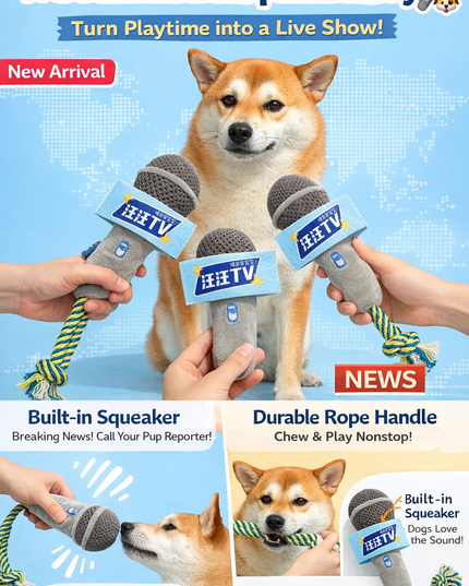 PurLab TV Microphone Dog Toy