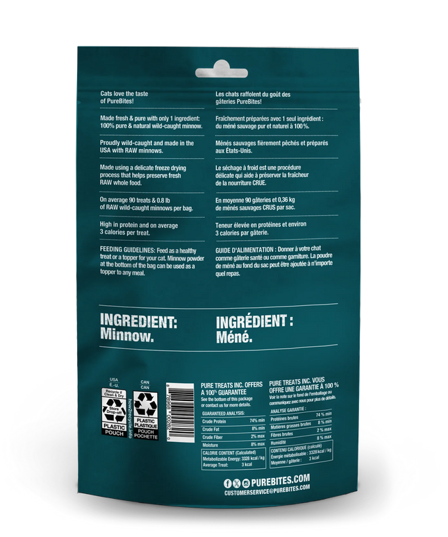 PureBites Freeze Dried Cat Treats - Minnow