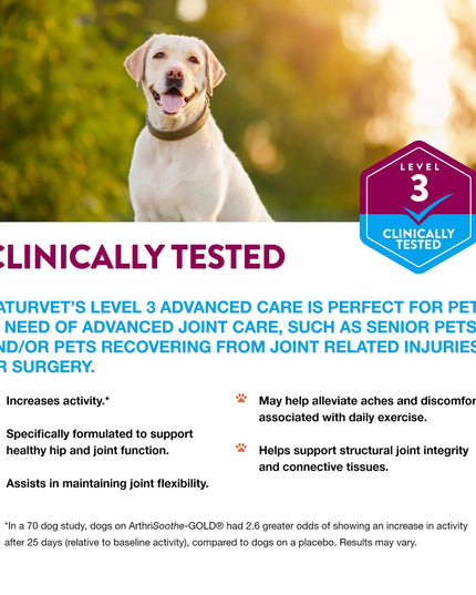 NaturVet ArthriSoothe-GOLD® Advanced Care Soft Chews - 2 Size