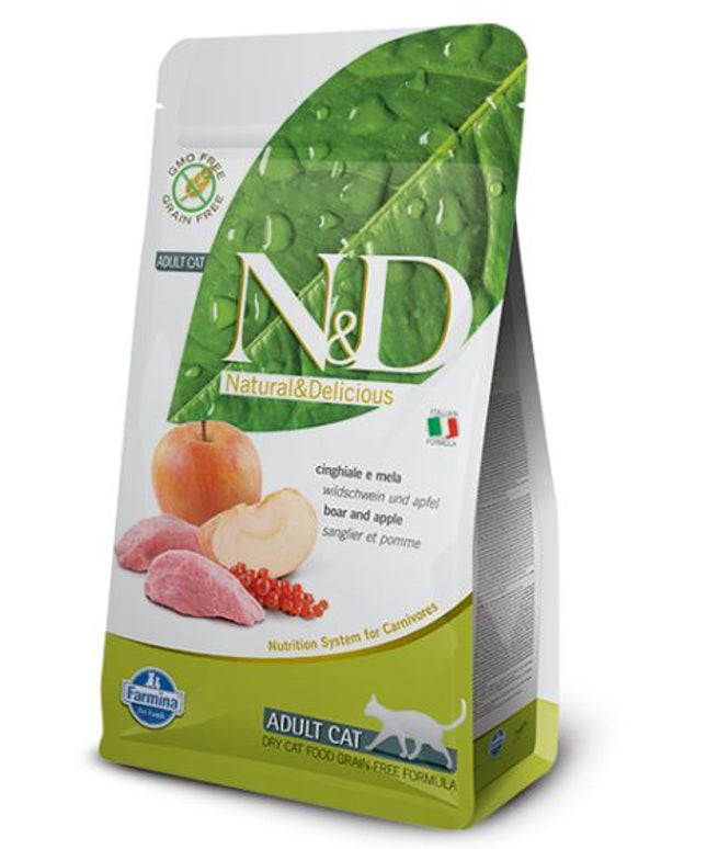 Farmina N&D Prime Boar & Apple Cat Food - 1.5kg