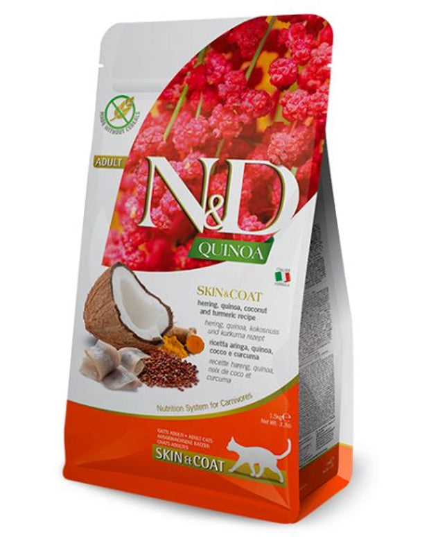Farmina N&D Quinoa Skin & Coat Herring & Coconut Cat Food - 5kg