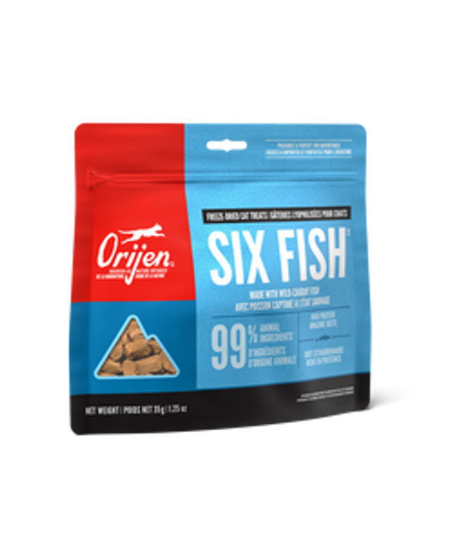 Orijen Six Fish Freeze-dried Cat Treats 35g