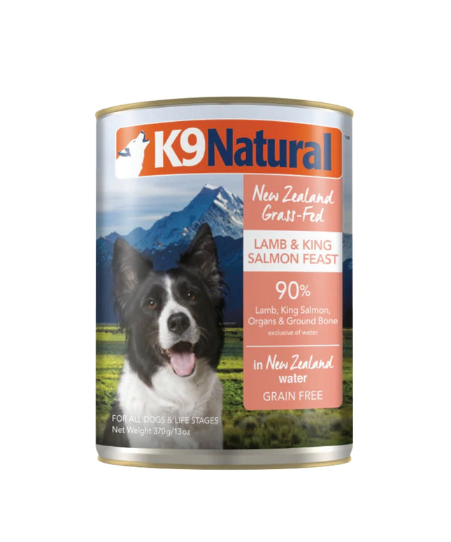 K9 Natural Lamb & King Salmon Feast Canned Dog Food - 2 Sizes