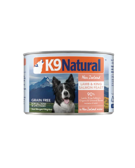 K9 Natural Lamb & King Salmon Feast Canned Dog Food - 2 Sizes