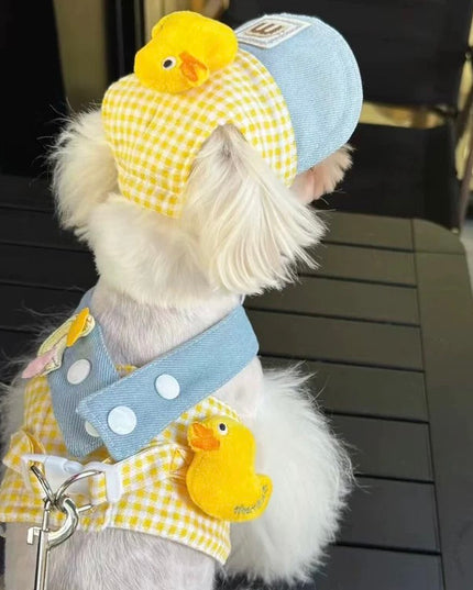 Cute Duck Harness with Sunhat (Leash Include)